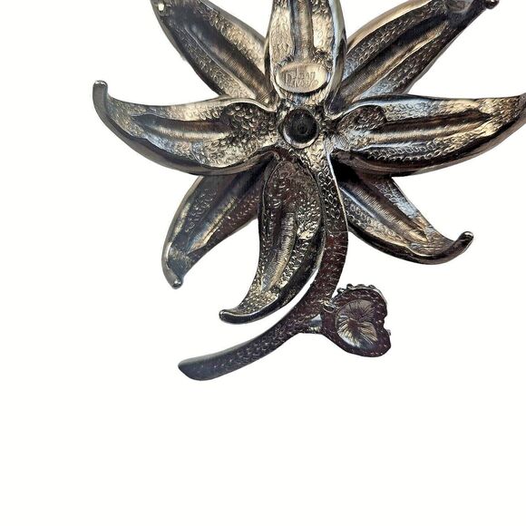 Joan Rivers Rhinestone Blingy Flower Brooch 3-1/2" - Picture 6 of 6